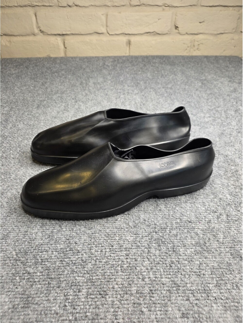 VTG Totes Natural Rubber Overshoes Galoshes Black Mens Size XL Extra Large NWOT